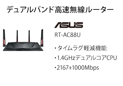 デュアルバンド高速無線ルーター